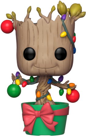 Pop Marvel Holiday Groot Funko Shop - Funko Pop Groot Christmas (550x560), Png Download