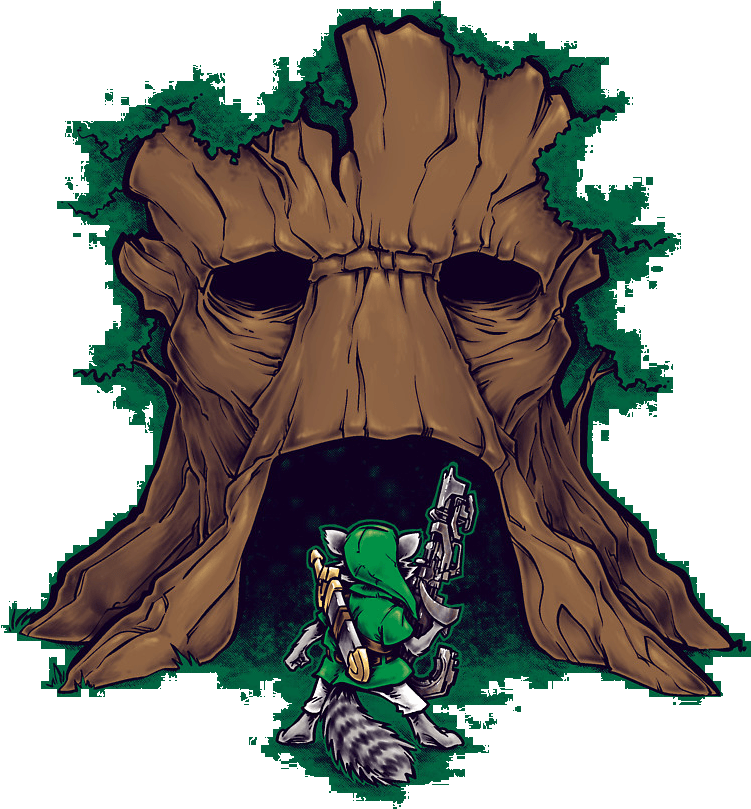 The Groot Deku Tree - Illustration (750x1000), Png Download