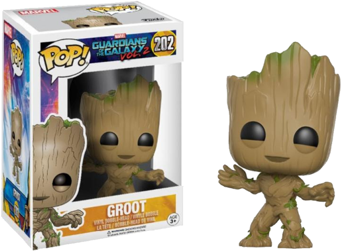 Vinyl Guardians Of The Galaxy - Baby Groot Funko Pop (800x800), Png Download
