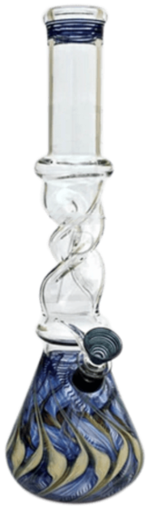 Twisted Mixed Color Glass Bong - Color (700x700), Png Download