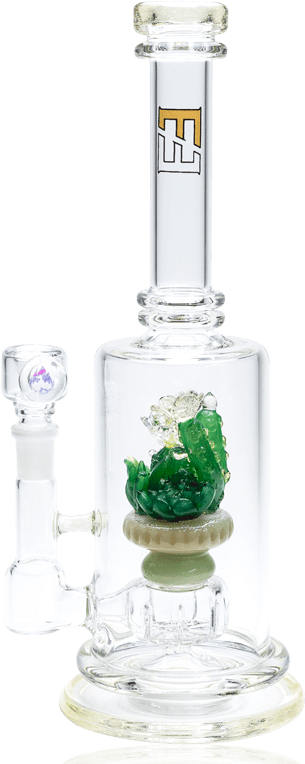 Empire Glassworks 12" Bioluminescent Succulents - Bong (800x800), Png Download