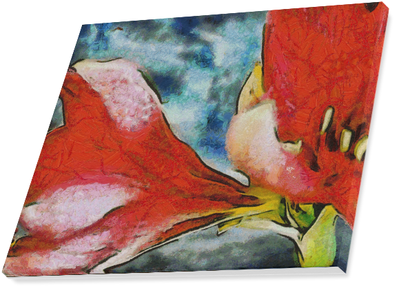 Red Flowers By Humphrey Isselt Canvas Print 20"x16" - Modern Art (799x799), Png Download