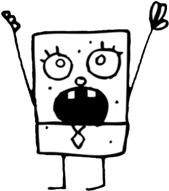 Doodlebob Doodle - Doodlebob Meme (453x410), Png Download