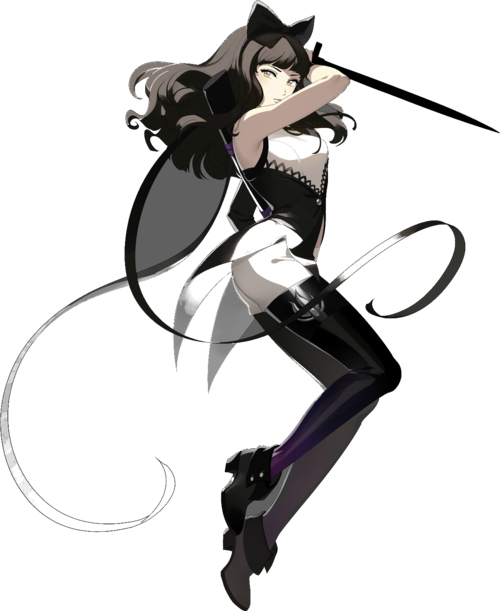 Image Freeuse Rwby Transparent Blake - Rwby Blake Png (500x611), Png Download