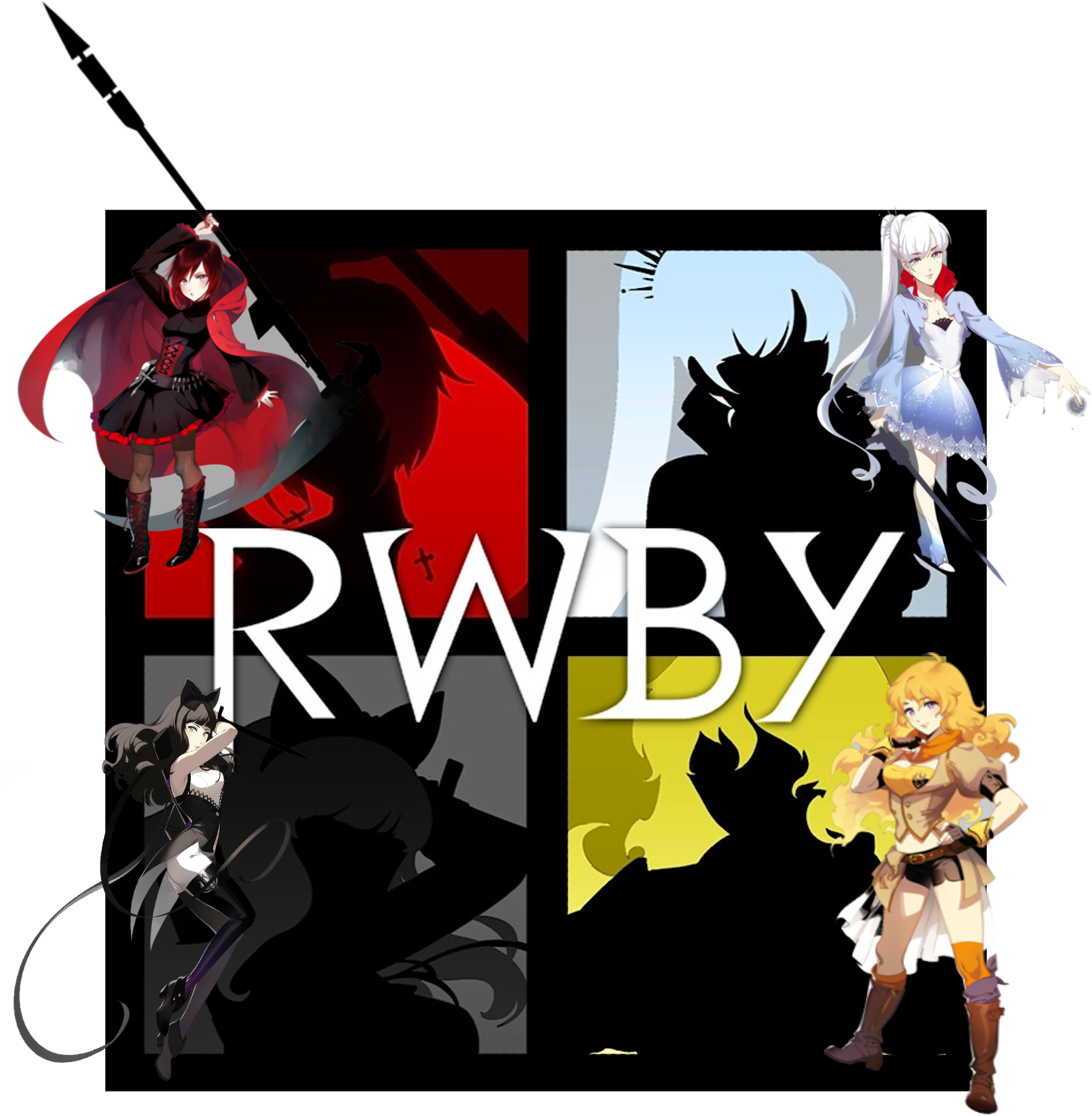 Zachwozn/rwby Transparent Template - Undertale Male Reader And Rwby (2000x2000), Png Download