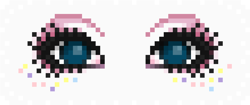 Kawaii Eyes - Eye (1200x600), Png Download