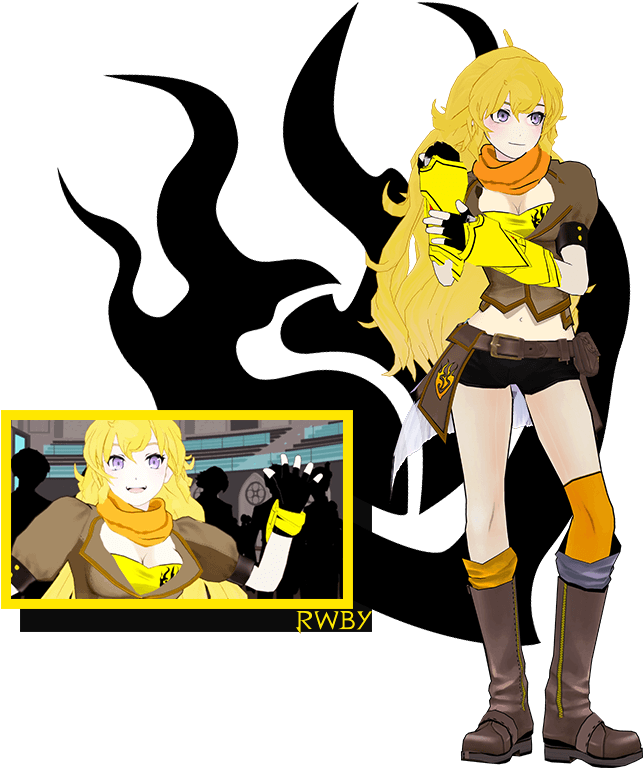 Yang Xiao Long Rwby Art3 - Rwby Yang (1109x807), Png Download