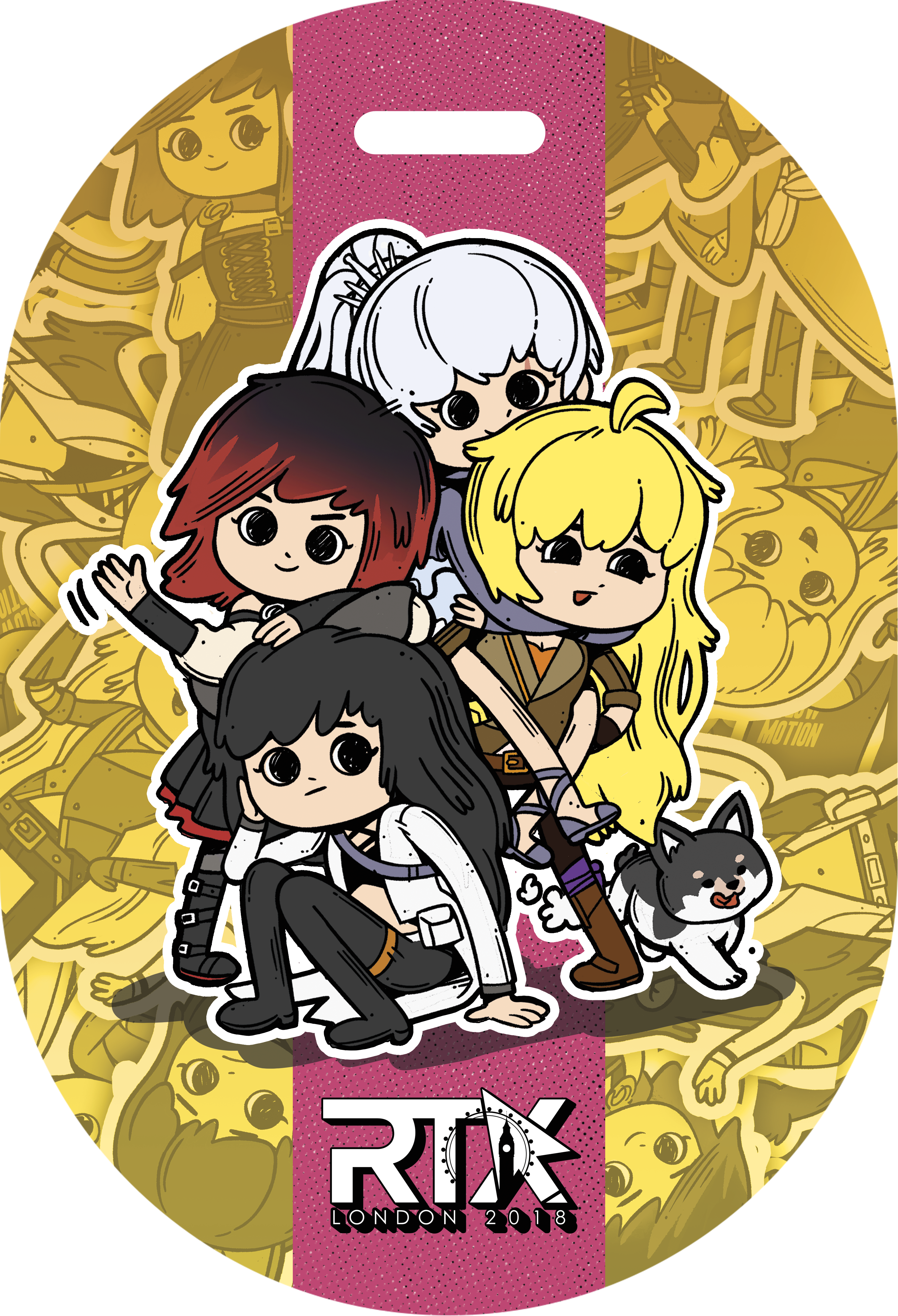 Rtx 2018 Rwby Limited Edition Commemorative Badge - Rtx London 2018 (3116x4565), Png Download