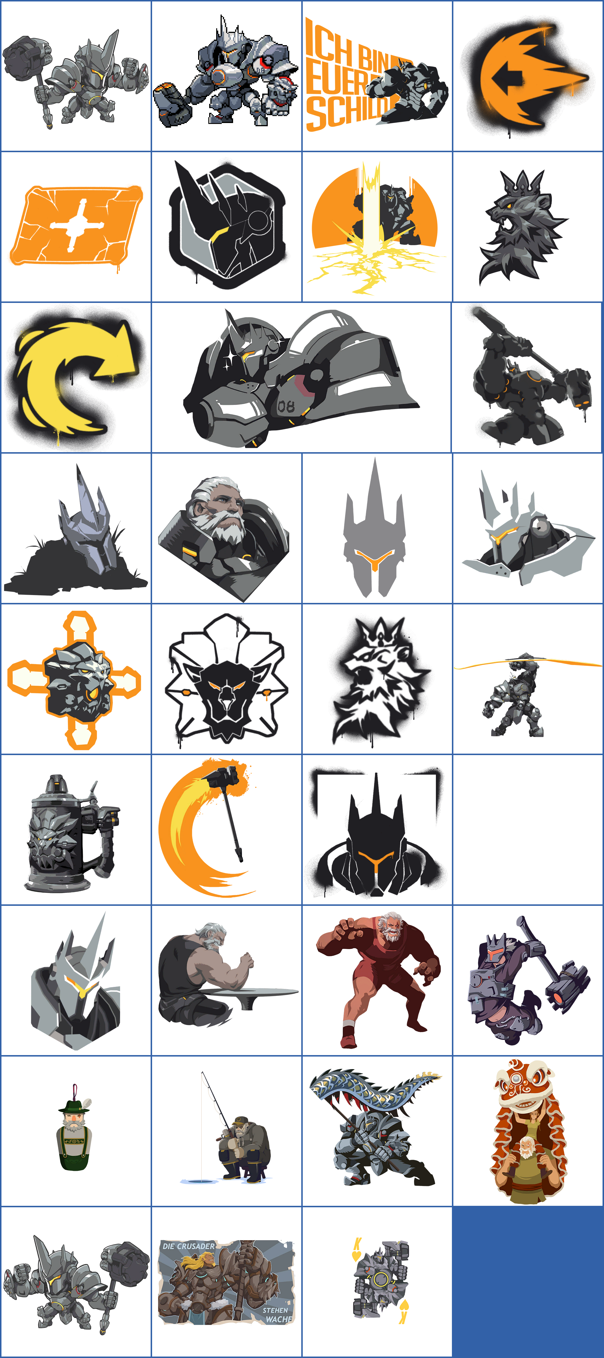 Click For Full Sized Image Reinhardt - Resource (2073x4658), Png Download