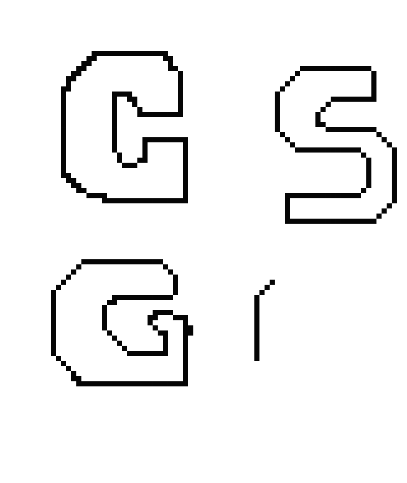 Csgo Logo Part - Pixel Art (800x950), Png Download