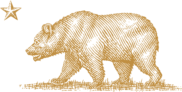 Our California Appellations - California Bear No Background (648x361), Png Download