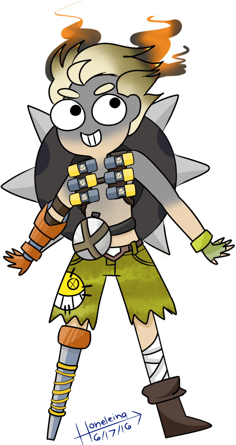 Image Result For Junkrat Art - Junkrat Cartoon (800x1507), Png Download