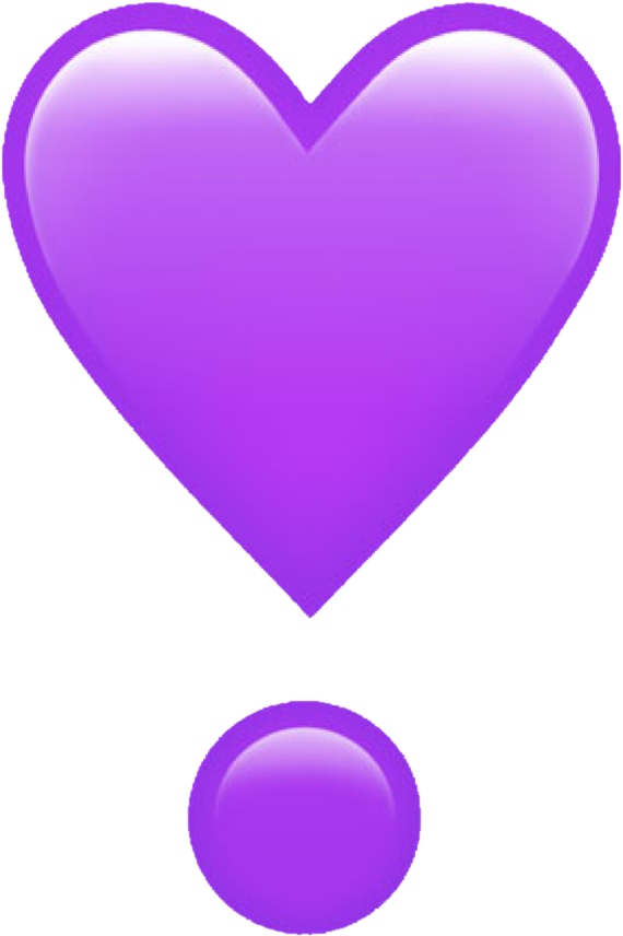 Purple Emoji Heart Freetouse Freetoedit Remixit Remixme - 💜 Emoji (1024x1024), Png Download