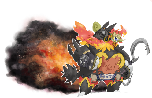 No But Hear Me Out Junkrat As Shiny Rattata And Roadie - Illustration (500x330), Png Download
