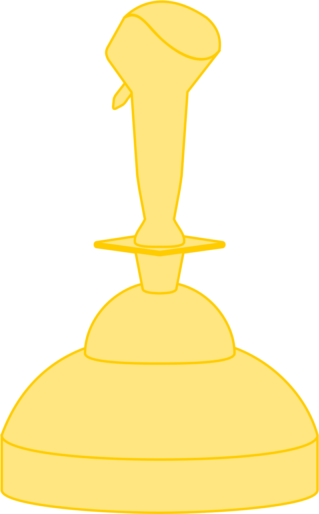 Golden Joystick Png (1200x1842), Png Download