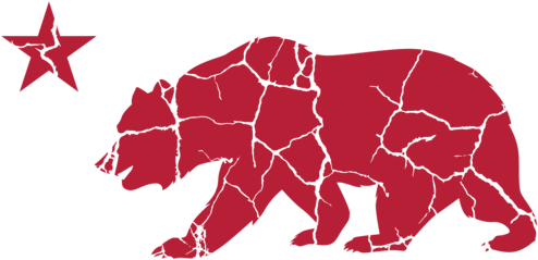 California Bear (500x500), Png Download