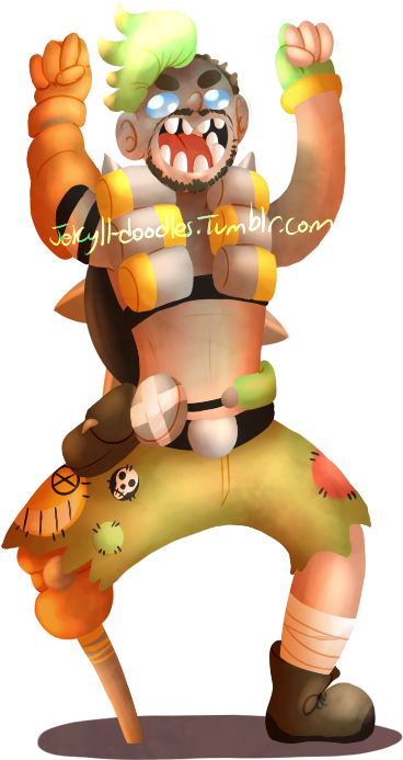 Jackrat By Jargurl Jacksepticeye As Junkrat Do Not - Cartoon (400x700), Png Download