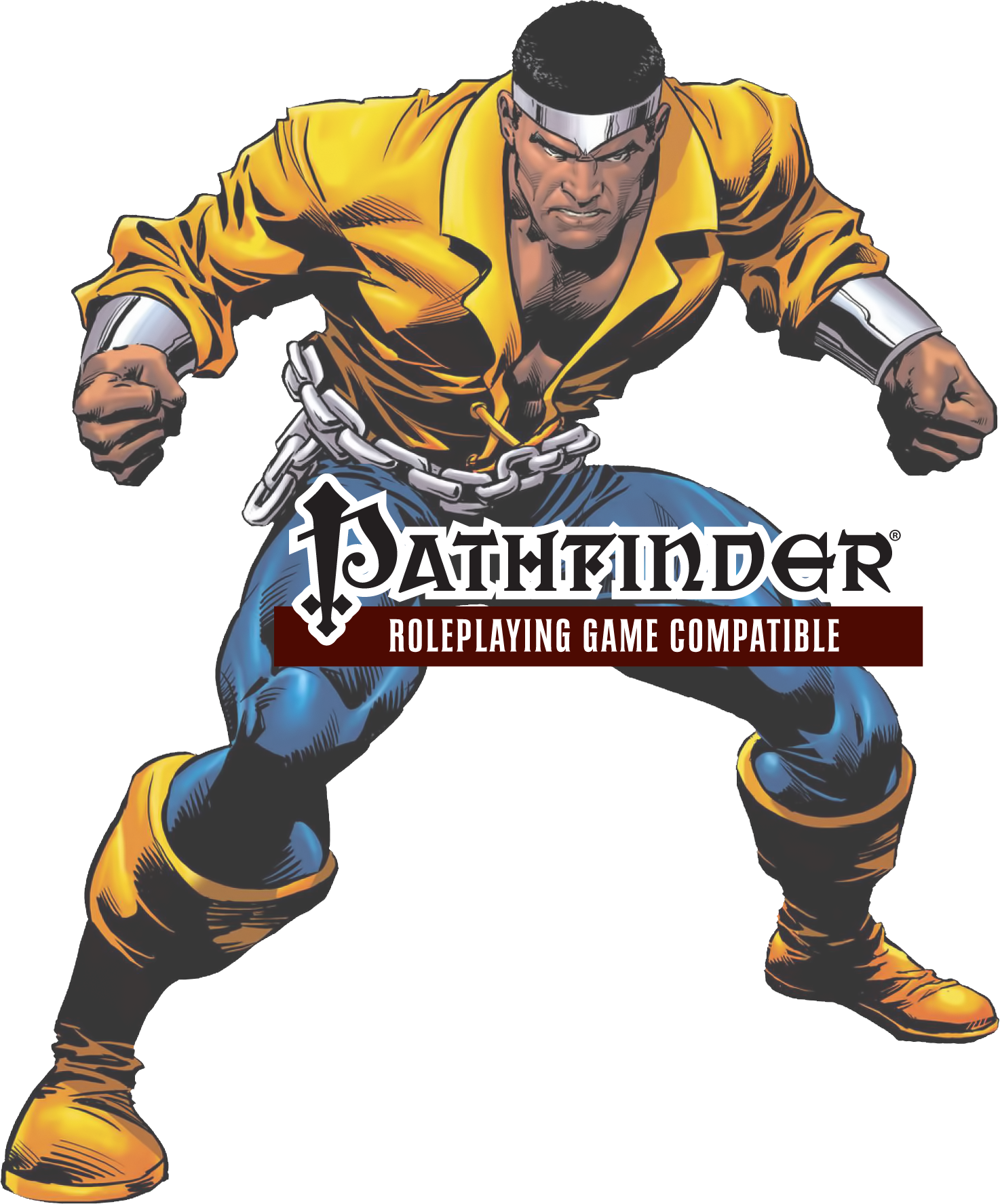 Hyper Score Marvel - Luke Cage Netflix Old Costume (1474x1775), Png Download