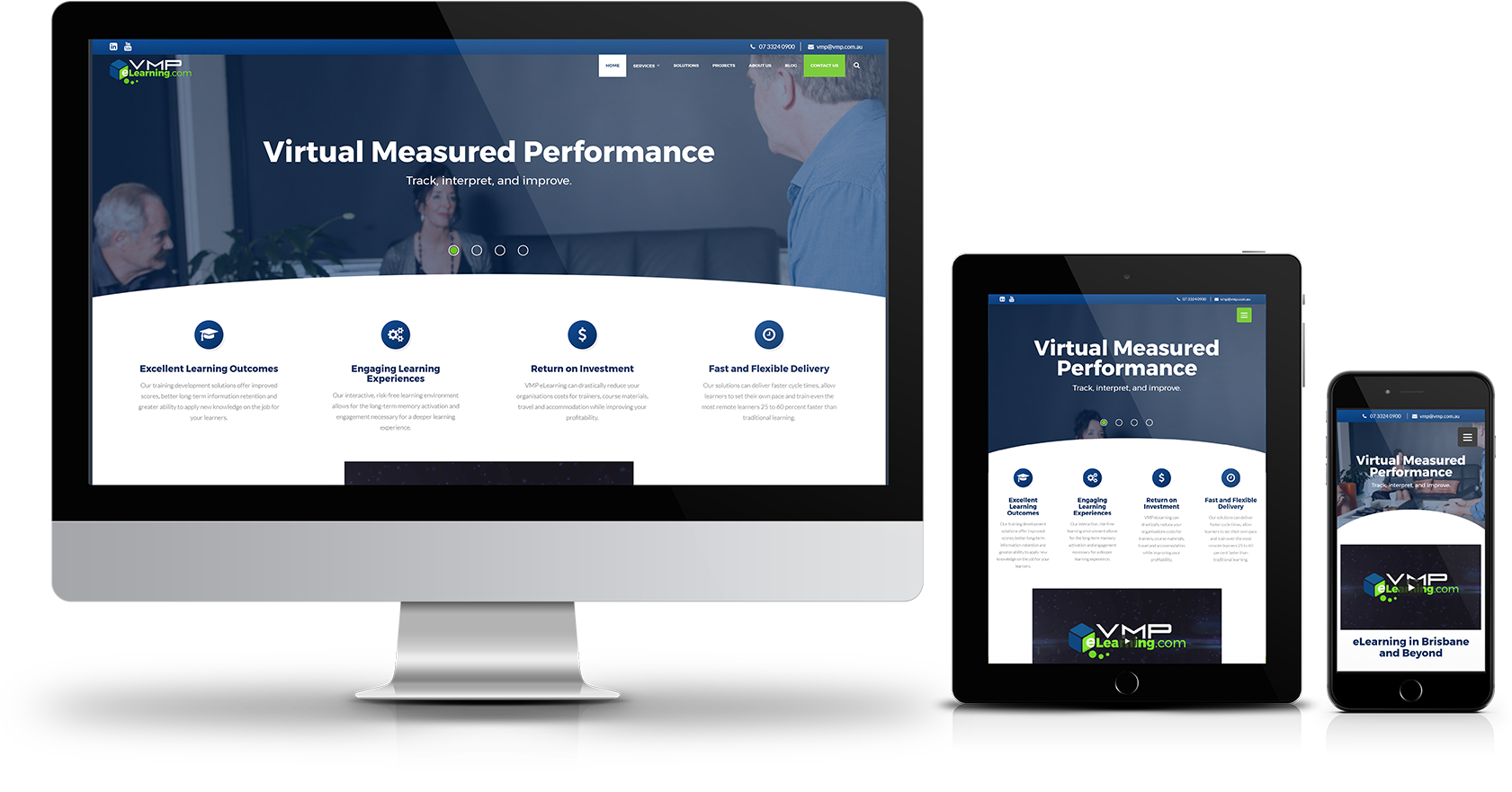 Vmp Elearning Site Mockup - Tablet Computer (2094x1074), Png Download
