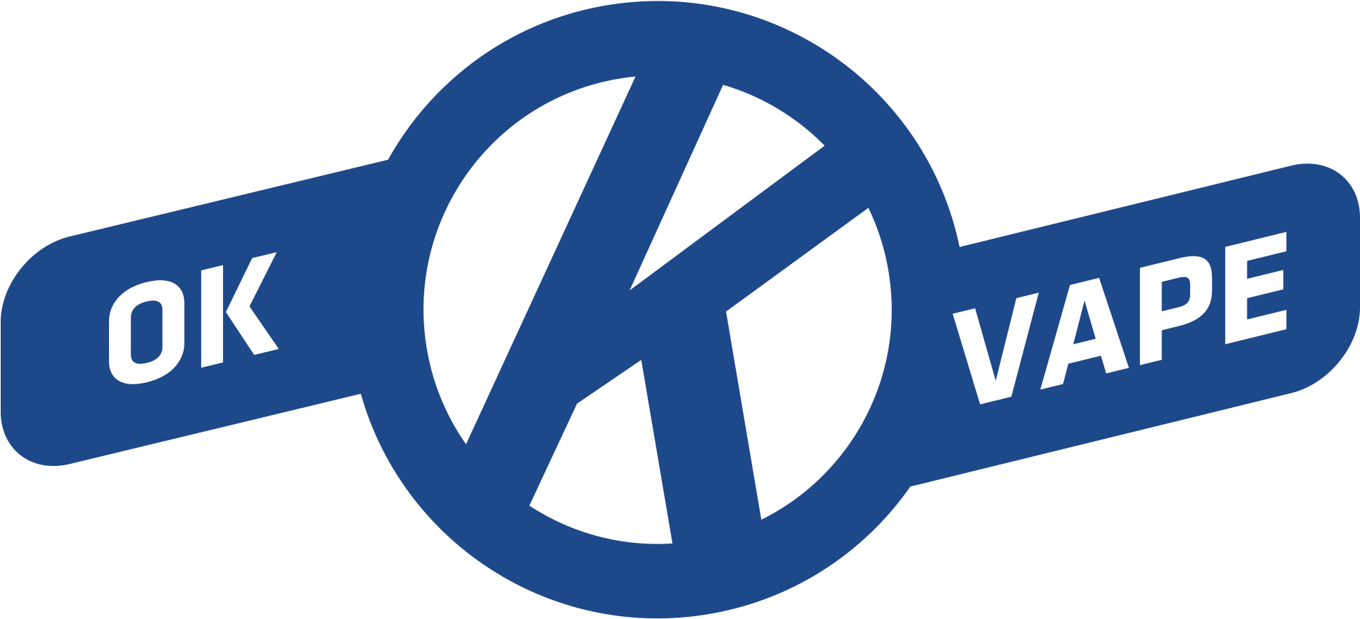 Ok Vape Logo Blue - Ok Vape Ltd (1945x943), Png Download