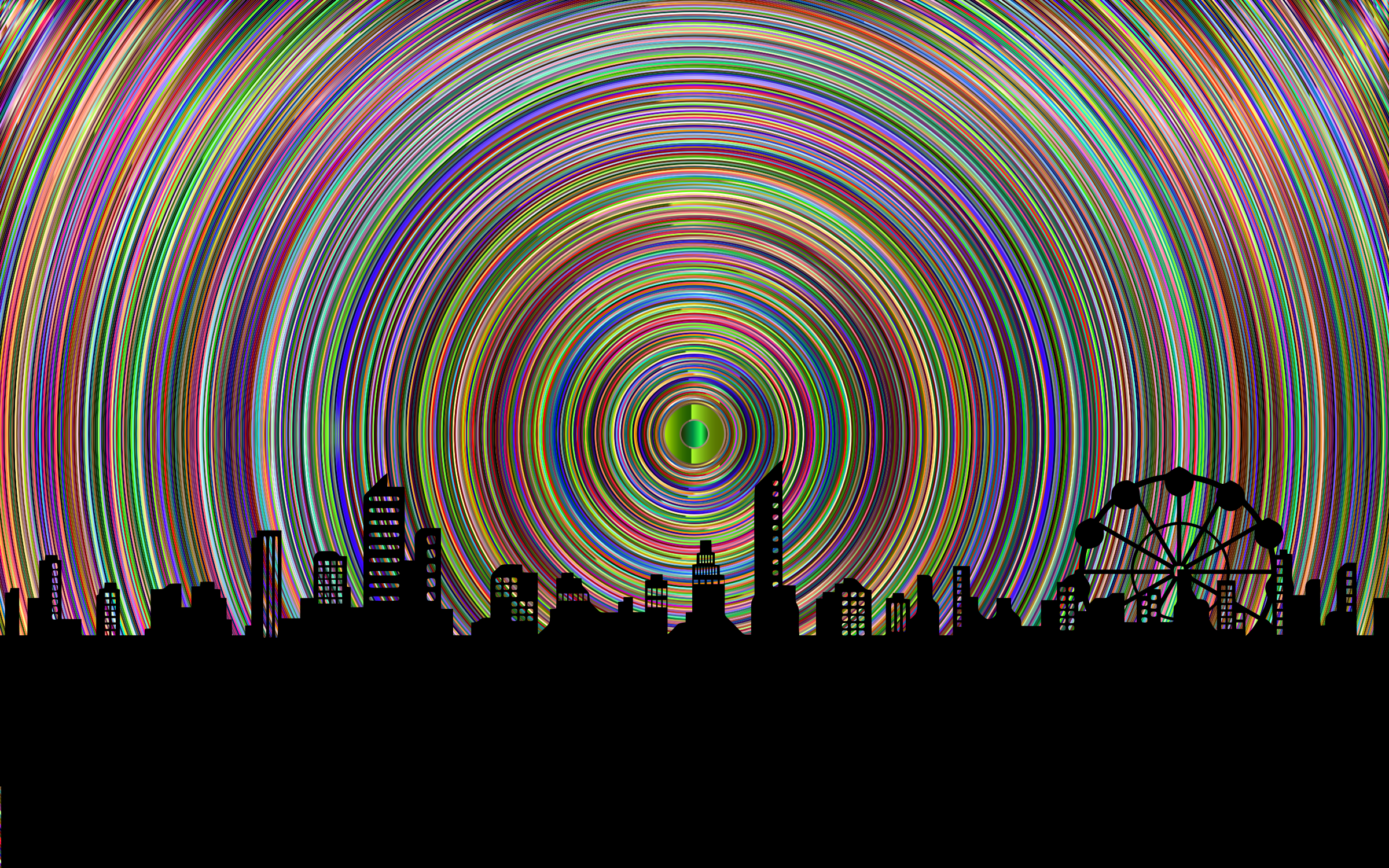 This Free Icons Png Design Of Otherworldly Cityscape (2400x1500), Png Download