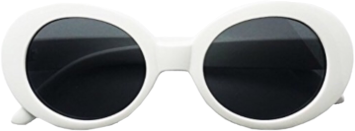 Report Abuse - Original Classic Dark Oval Lens Kurt Cobain Inspired (708x262), Png Download