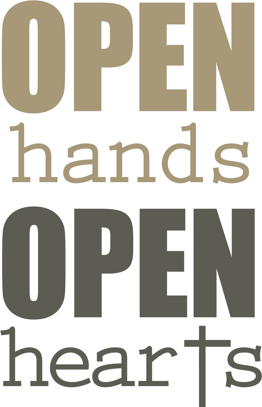 Open Hearts Open Hands - Grand Opening Black And Yellow (1500x1500), Png Download