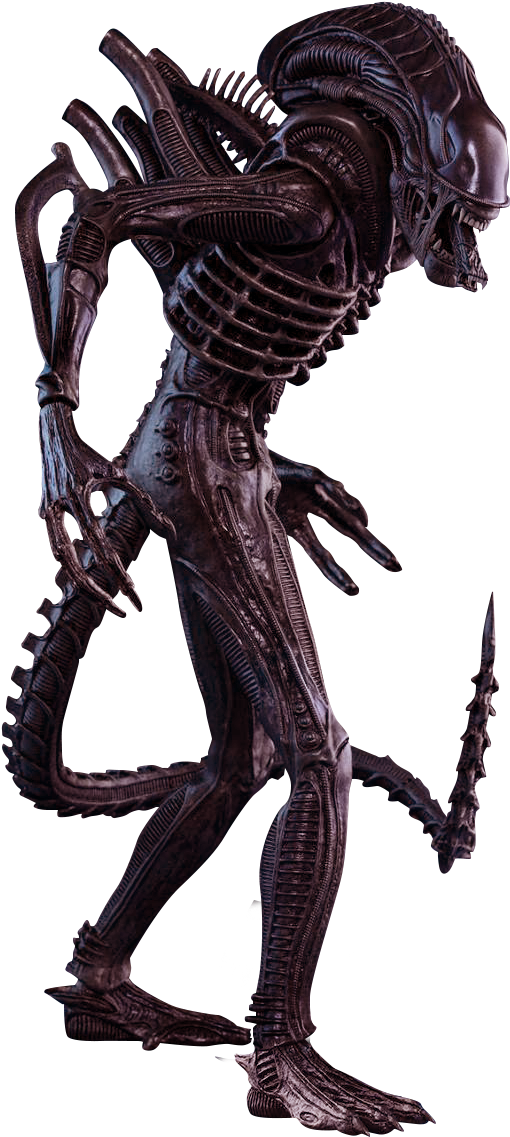 Aliens Cutouts Animalaliens - Alien Warrior Sixth Scale Hot Toys Action Figure (886x1280), Png Download