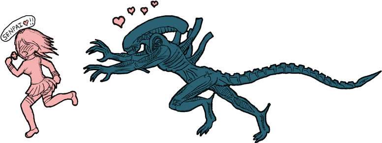 Zen Xenomorph Png - Xenomorph Deviantart (792x290), Png Download