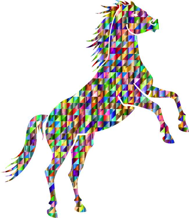 Mustang Arabian Horse American Quarter Horse Computer - Abstract Horse Png (650x750), Png Download