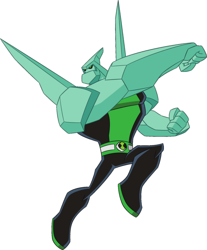Png - Ben 10 Diamondhead Png (661x797), Png Download