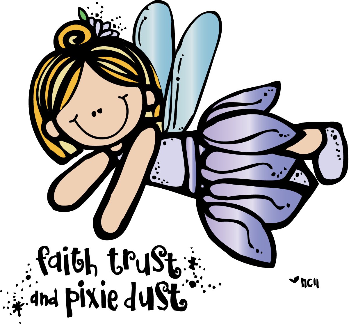Melonheadz Pixie Dust Fonts - Melonheadz Fairy Clipart (1200x1113), Png Download