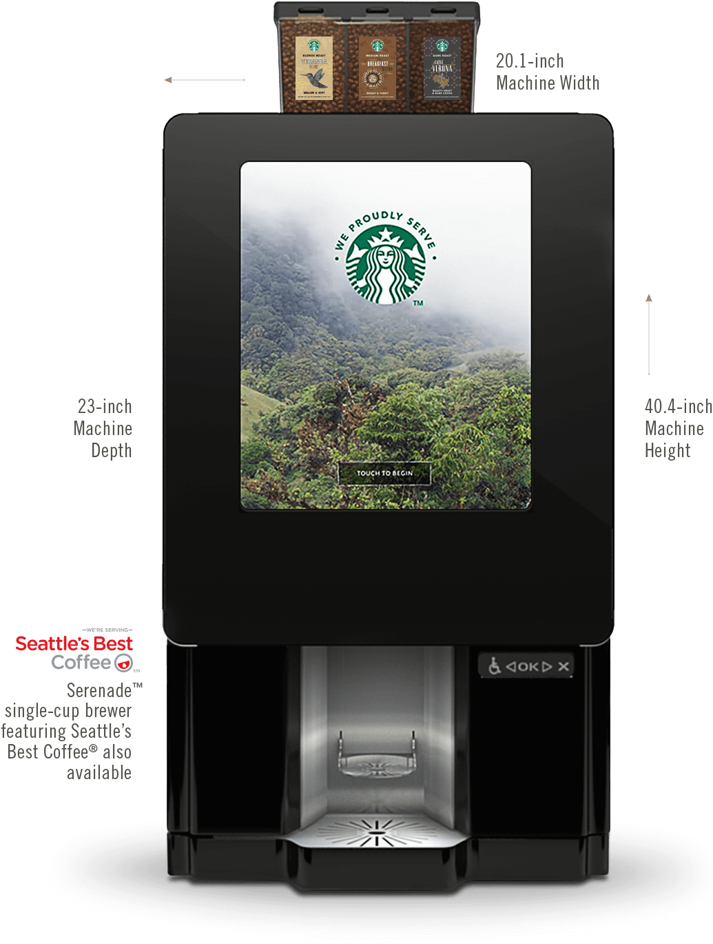 And The Ability To Brew 50 8oz Cups Per Hour, Serenade™ - Starbucks Serenade Coffee Machine (1194x1376), Png Download