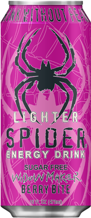 Spider Energy Drink Widowmaker Sugar Free - Energy Drink (450x450), Png Download