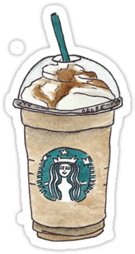 Starbucks Cup By Kmmills - Starbucks Drawing (375x360), Png Download
