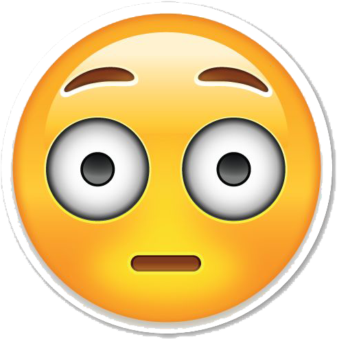 Emoji Face Png Clipart - 😳 Png (530x530), Png Download