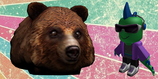 Roblox On Twitter - Bear Head Roblox (600x300), Png Download