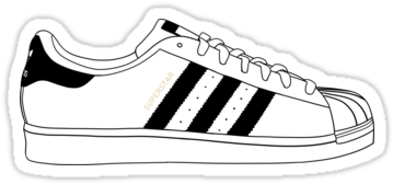 Also Buy This Artwork On Stickers, Apparel, Phone Cases, - Adidas Originals Superstar 80s Trainers White (375x360), Png Download
