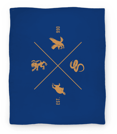 Hogwarts Crest Blanket Blanket - Blanket (484x484), Png Download