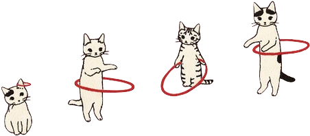 Transparent/sticker Blg - Cat Stickers Tumblr Transparent (500x313), Png Download