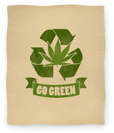 Go Green Blanket - Take Care Of Water (484x484), Png Download