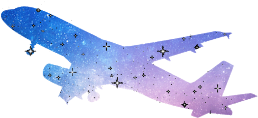 Freetoedit Cosmic Cosmos Plane Stars - Poetry (526x240), Png Download