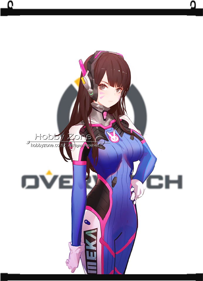 Va Wall Scroll - Overwatch D Va (828x1016), Png Download