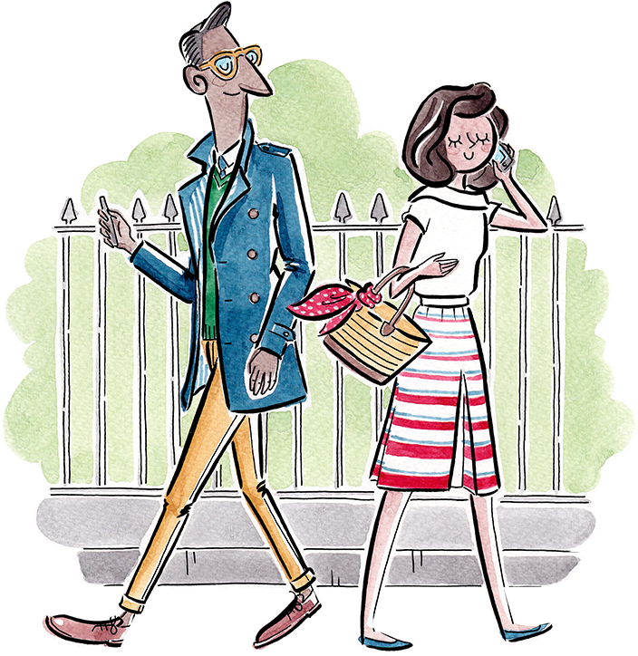 Artist Creates Illustrations From Craigslist's Missed - Passerby Clipart (750x750), Png Download