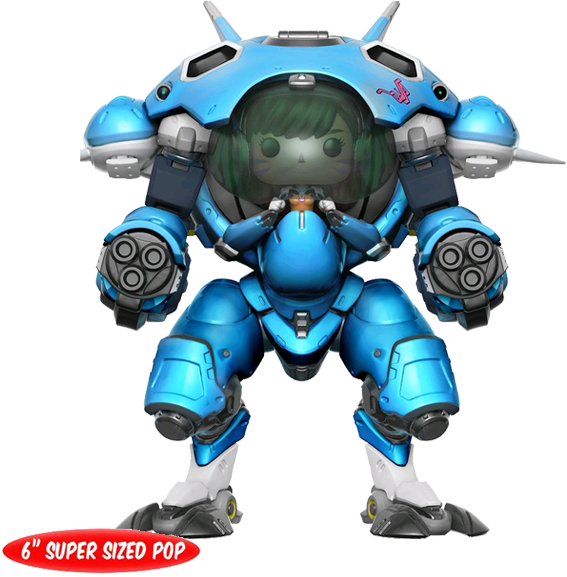 Va & Meka 6" Us Exclusive Pop Vinyl Figure - Blueberry Dva Funko Pop (600x600), Png Download