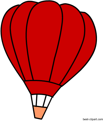 Free Red Hot Air Balloon Clip Art - Red Hot Air Balloon Clipart (450x450), Png Download