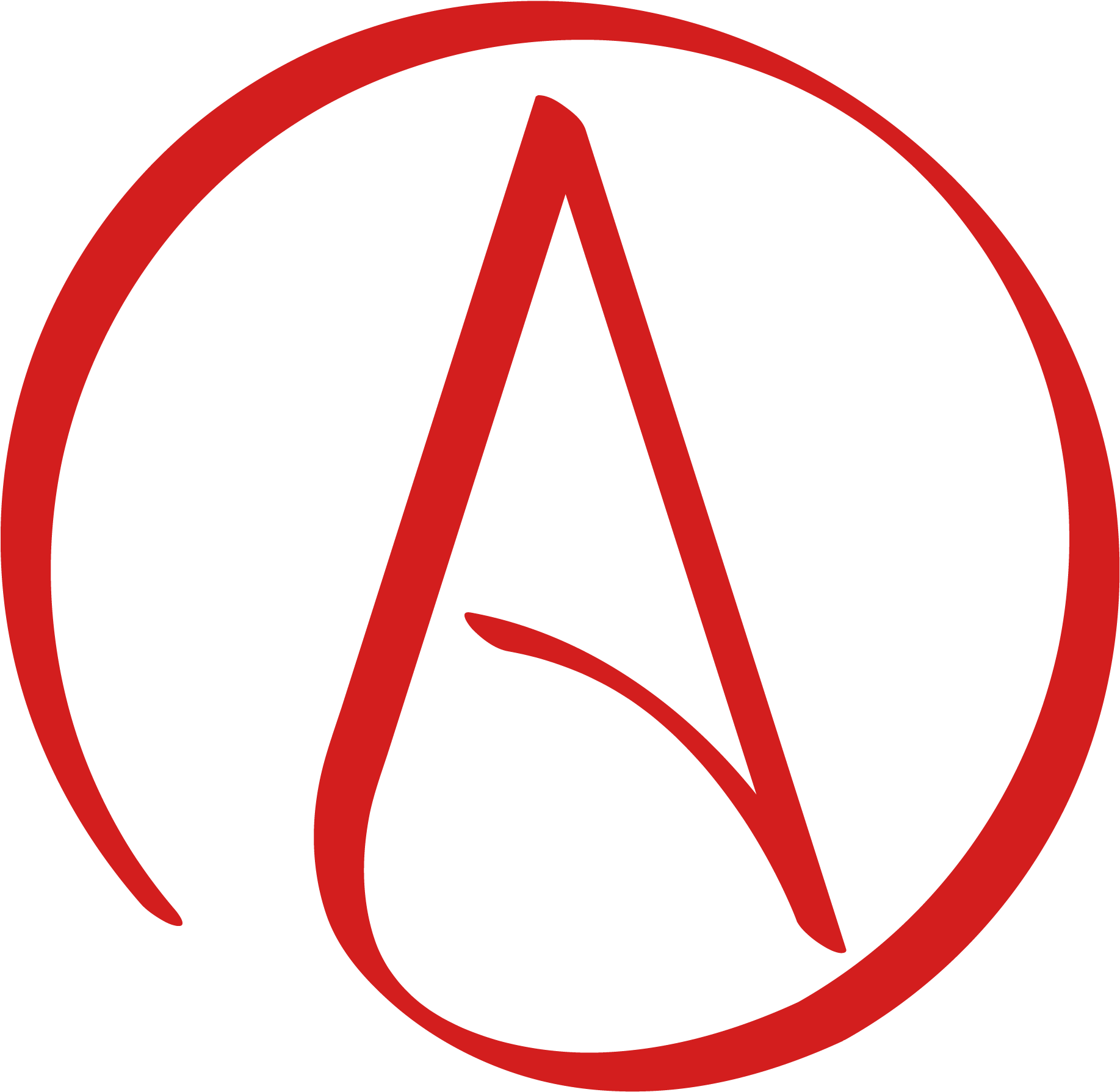 Http - //www - Atheismnetwork - Org/wp 2 Red On White - Atheist Symbol (2000x2000), Png Download