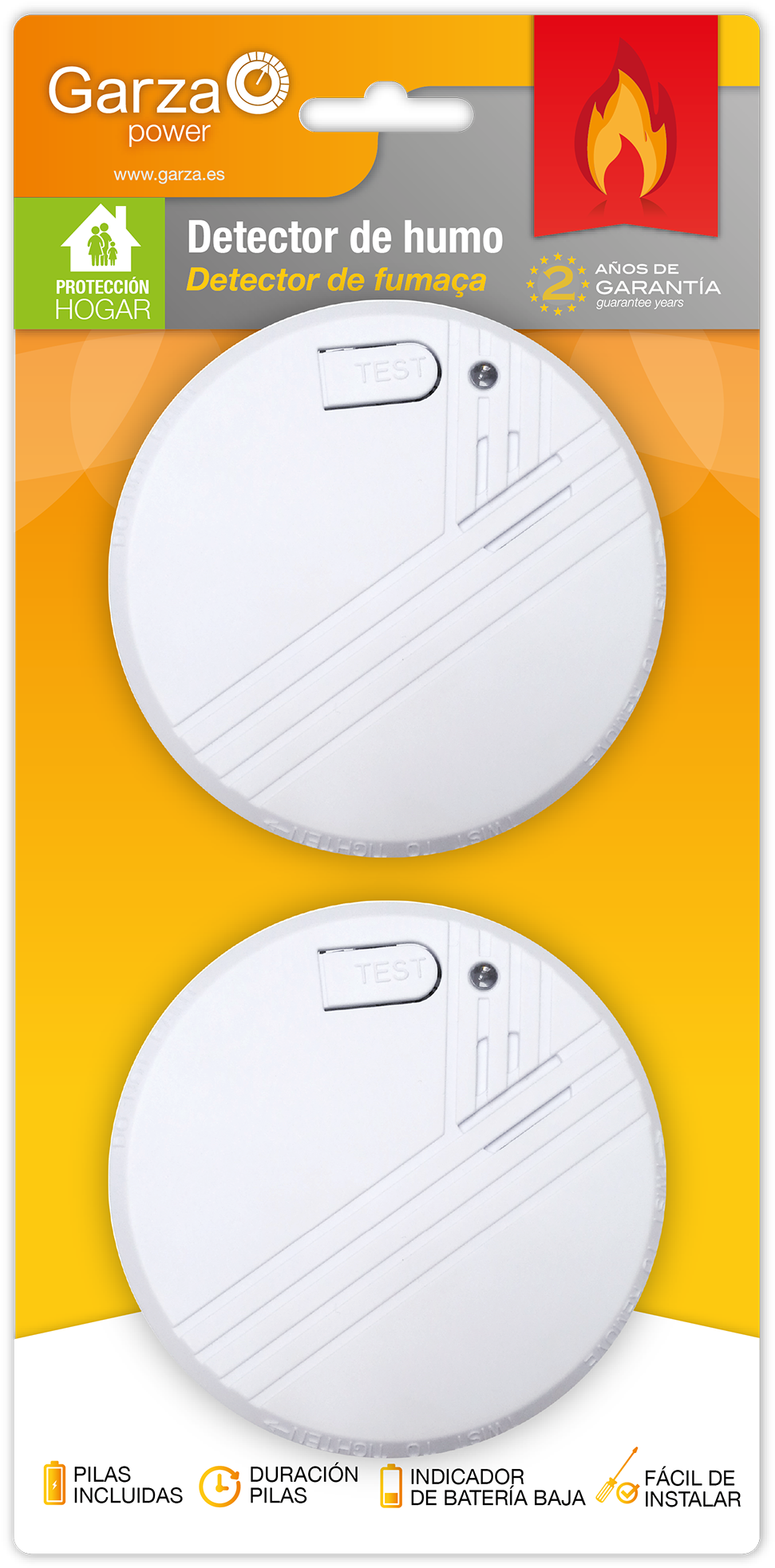 Detector De Humo Im133a X2 - Smoke Detector (2000x2000), Png Download
