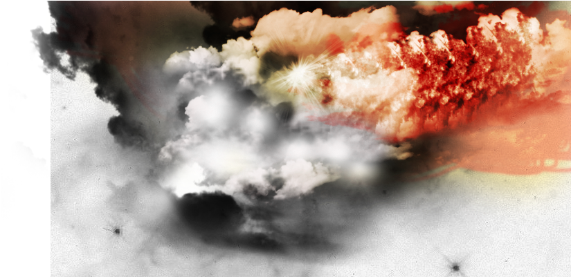 Calle Con Efectos Efecto Fuego Y Humo - Efectos Humo Para Photoshop Png (960x400), Png Download