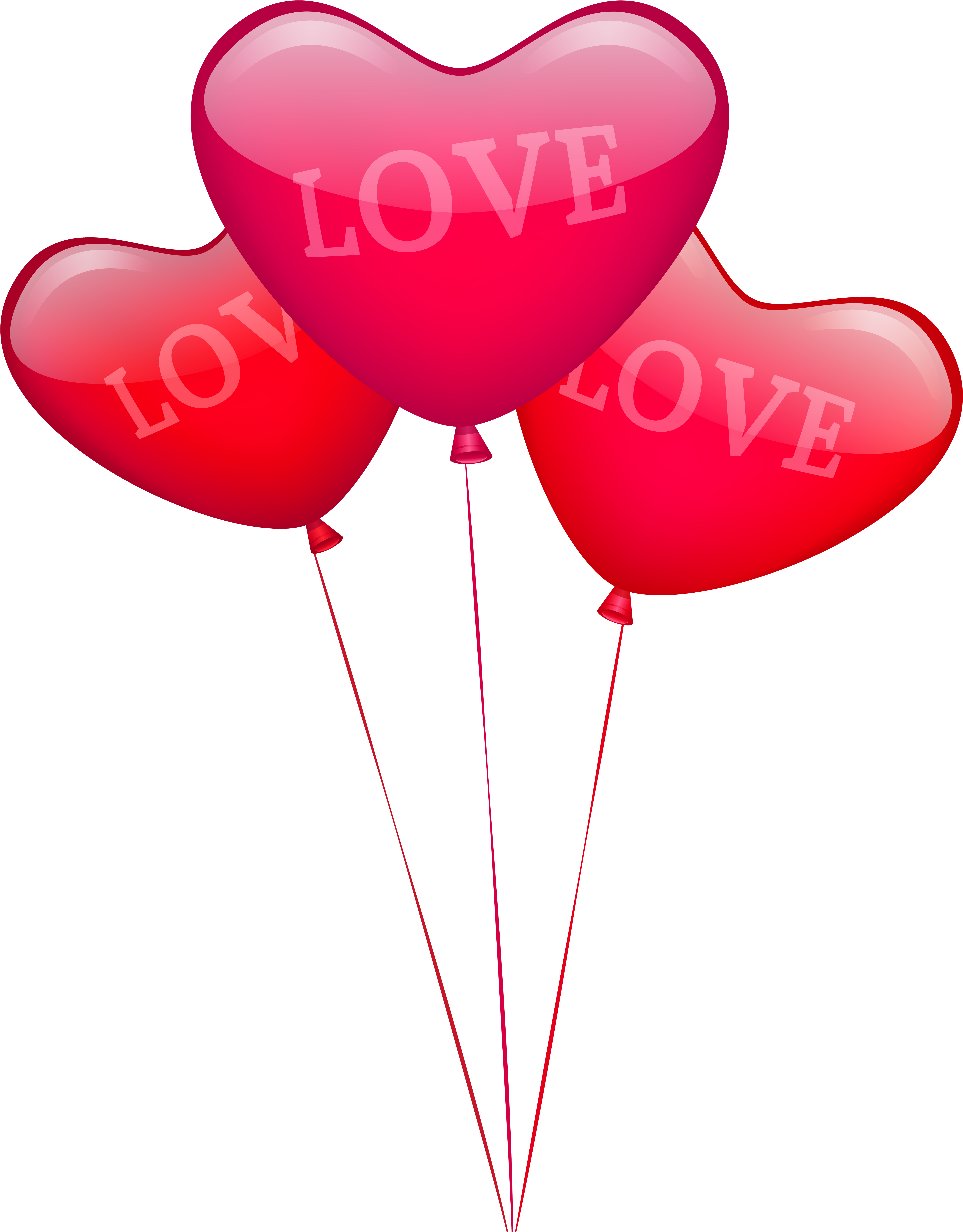 Heart Balloons Png Image (6344x8000), Png Download